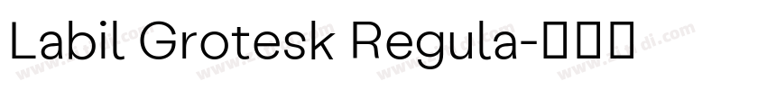 Labil Grotesk Regula字体转换